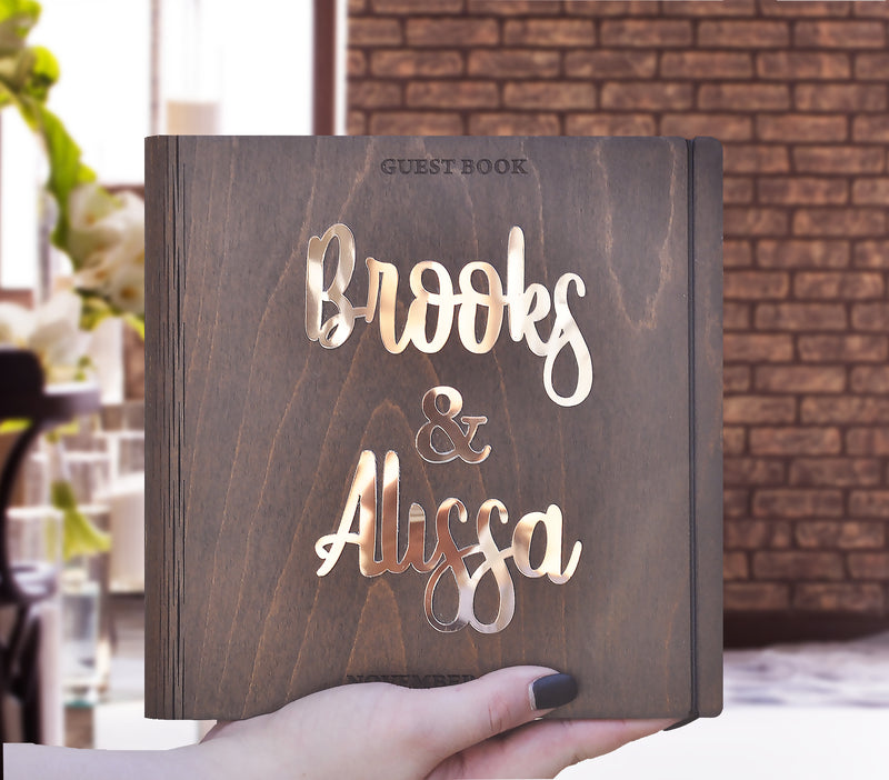 Rustic wedding guestbook – EventCardsDesign