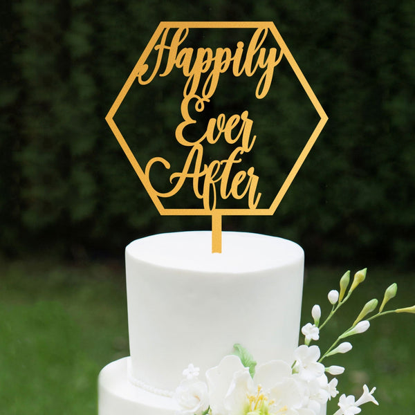 Wedding cake topper "Happily ever after"