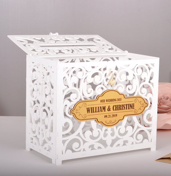 wedding card box, wood card box, white wedding card box, wooden card box wedding, rustic wedding card box, wedding card box with slot, wedding card box with lock, wedding money box, wedding card holder, card box for wedding, wedding card boxes, wood keepsake box, letter holder, wishing well box, modern card box, wedding post box, card box sweet 16, sweet 16 card box 