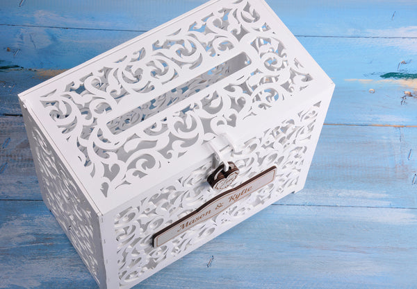 wedding card boxes white