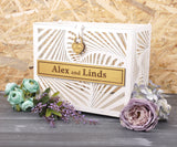 Wedding card box for beach wedding