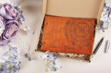 Mandala wedding guestbook, Rustic guest book, wedding guest book