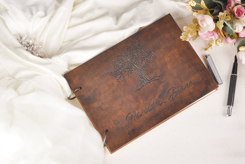 tree wedding guestbook, wedding guest book, wood guest book