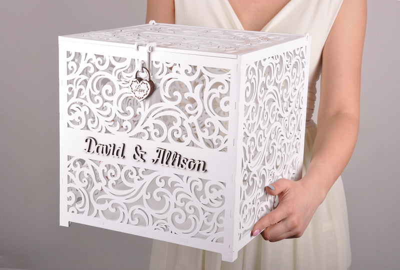 Card Box With Lock Card Box With Lid and Lock Wedding Card 