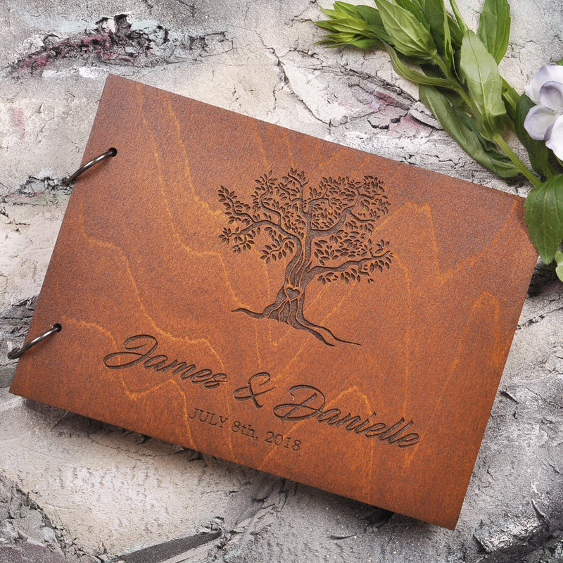 tree wedding guestbook, wedding guest book, wood guest book