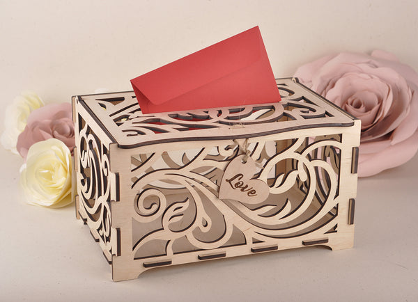   wedding card box, wood card box, white wedding card box, wooden card box wedding, rustic wedding card box, wedding card box with slot, wedding card box with lock, wedding money box, wedding card holder, card box for wedding, wedding card boxes, wood keepsake box, letter holder, wishing well box, modern card box, wedding post box, card box sweet 16, sweet 16 card box 