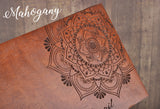 Mandala wedding guestbook, Rustic guest book