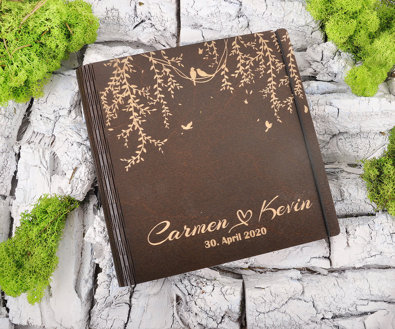 Rustic wedding guestbook – EventCardsDesign