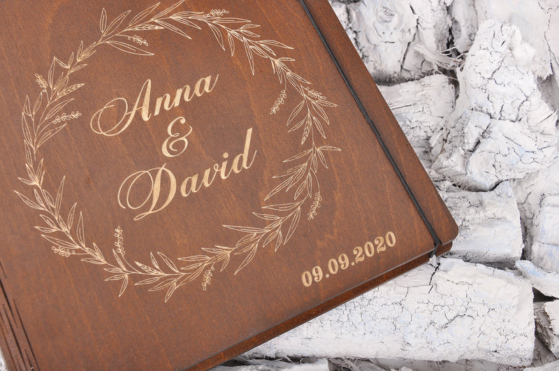 Rustic wedding guestbook