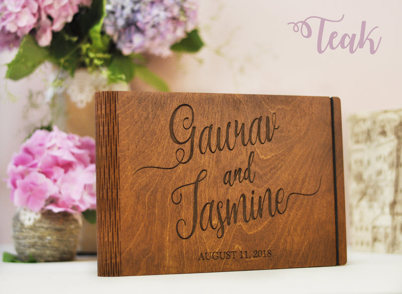 rustic wedding guest book