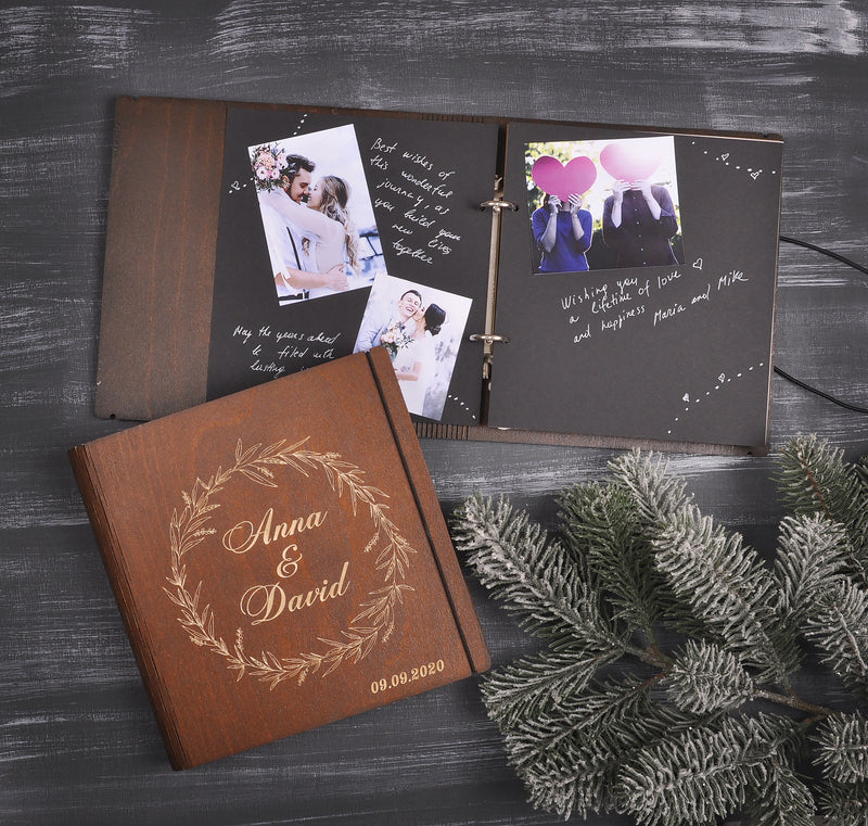 Rustic wedding guestbook