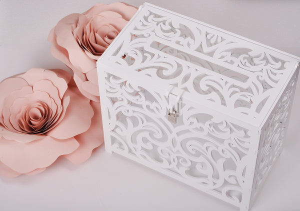 Wedding card box with slot