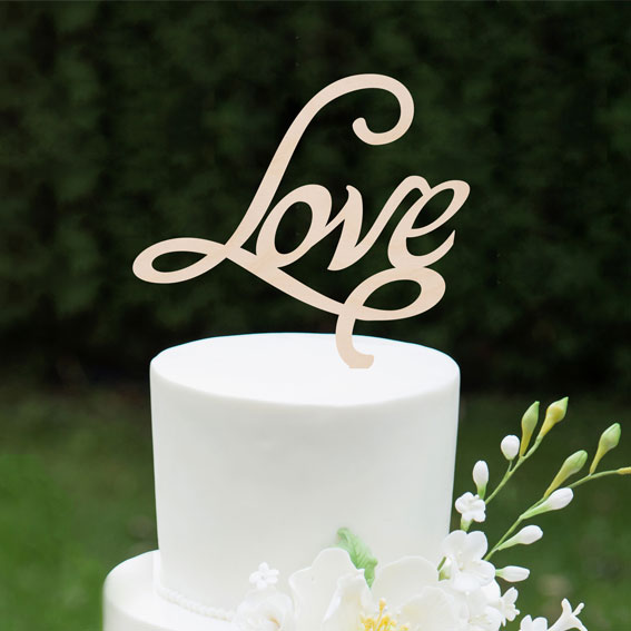 Wedding cake topper "Love"