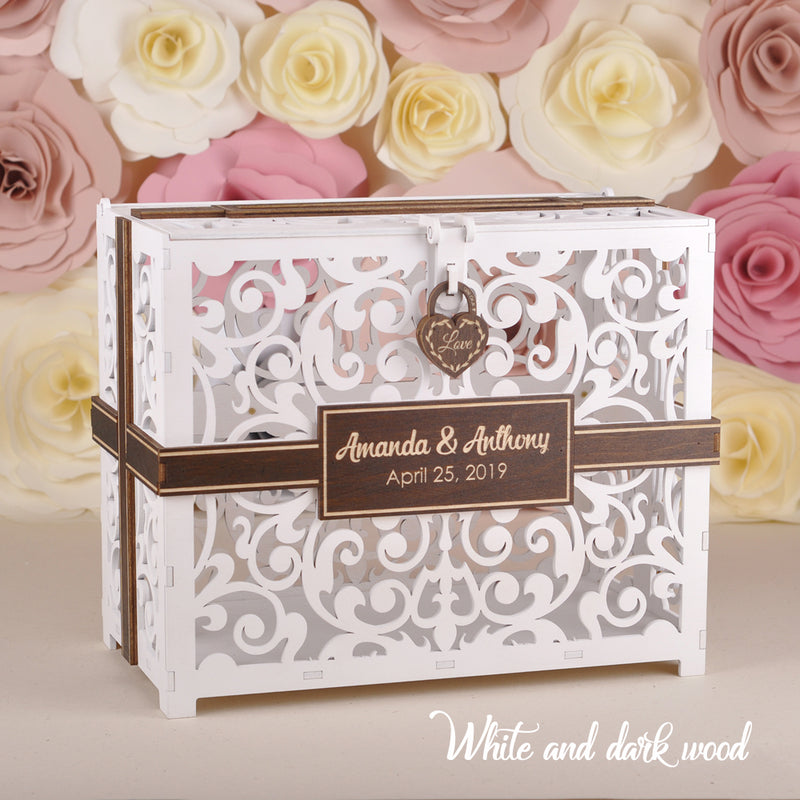 Wedding card box with slot