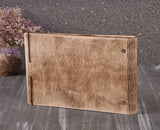 Wedding guest book, rustic guest book