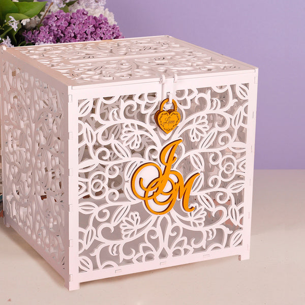   wedding card box, wood card box, white wedding card box, wooden card box wedding, rustic wedding card box, wedding card box with slot, wedding card box with lock, wedding money box, wedding card holder, card box for wedding, wedding card boxes, wood keepsake box, letter holder, wishing well box, modern card box, wedding post box, card box sweet 16, sweet 16 card box 